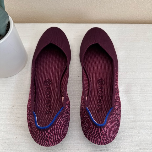 Rothy’s Fig Python Knit Flex Comfort Slip On Ballet Flats Women’s 10.5 - Picture 8 of 13